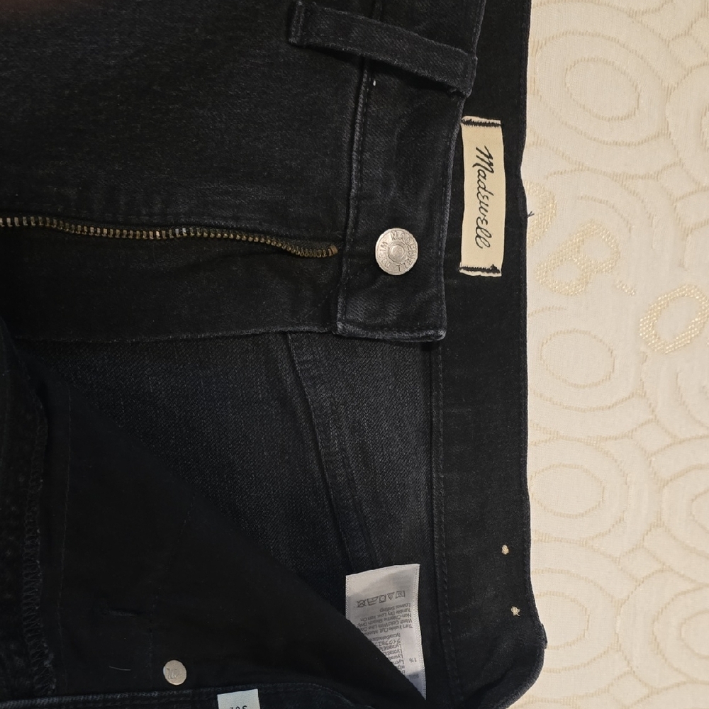 Madewell Womens Wide Leg Black Jeans